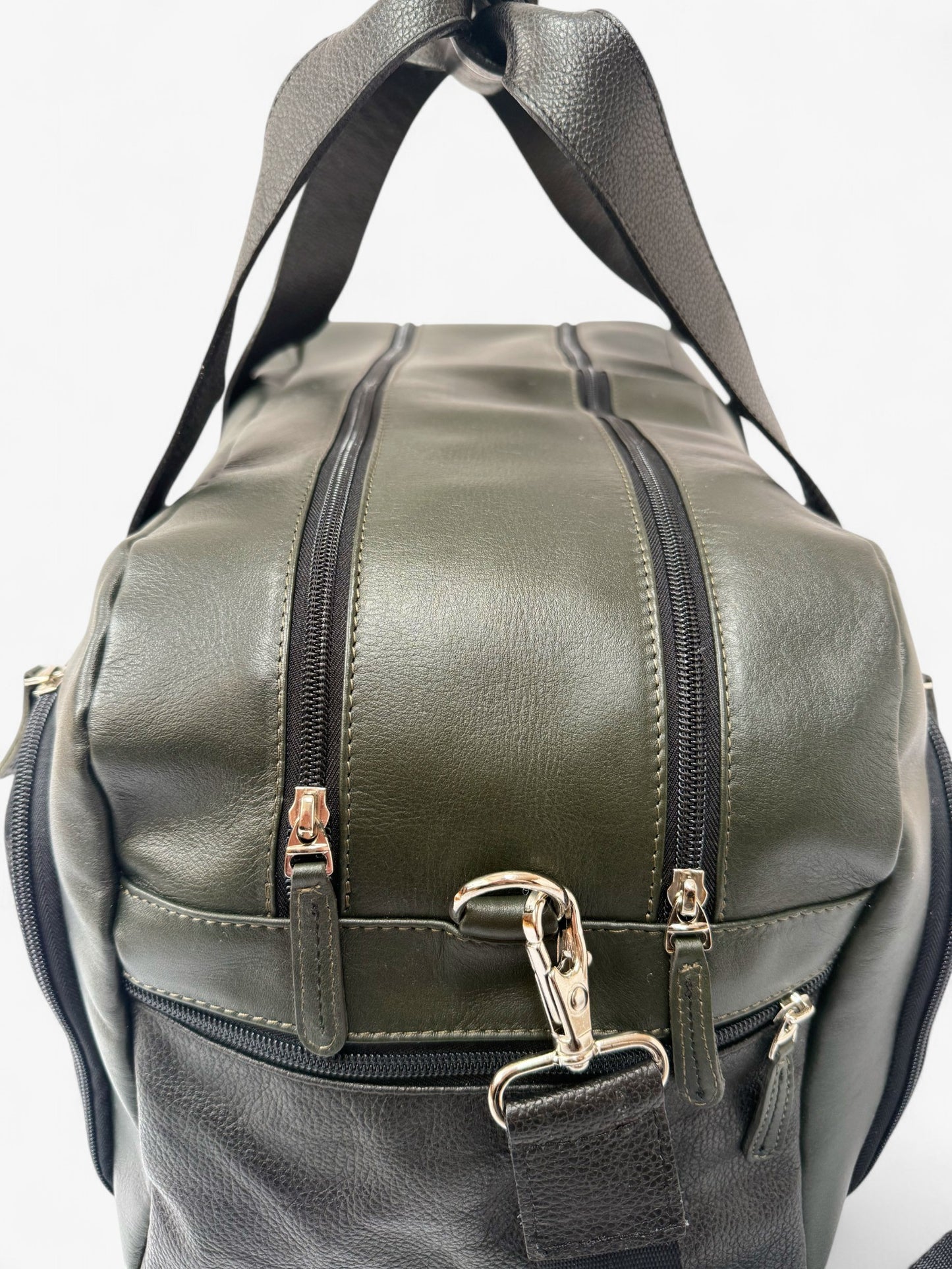 Tapia Duffle Bag - Cuero verde & negro - Diseñada para Padel