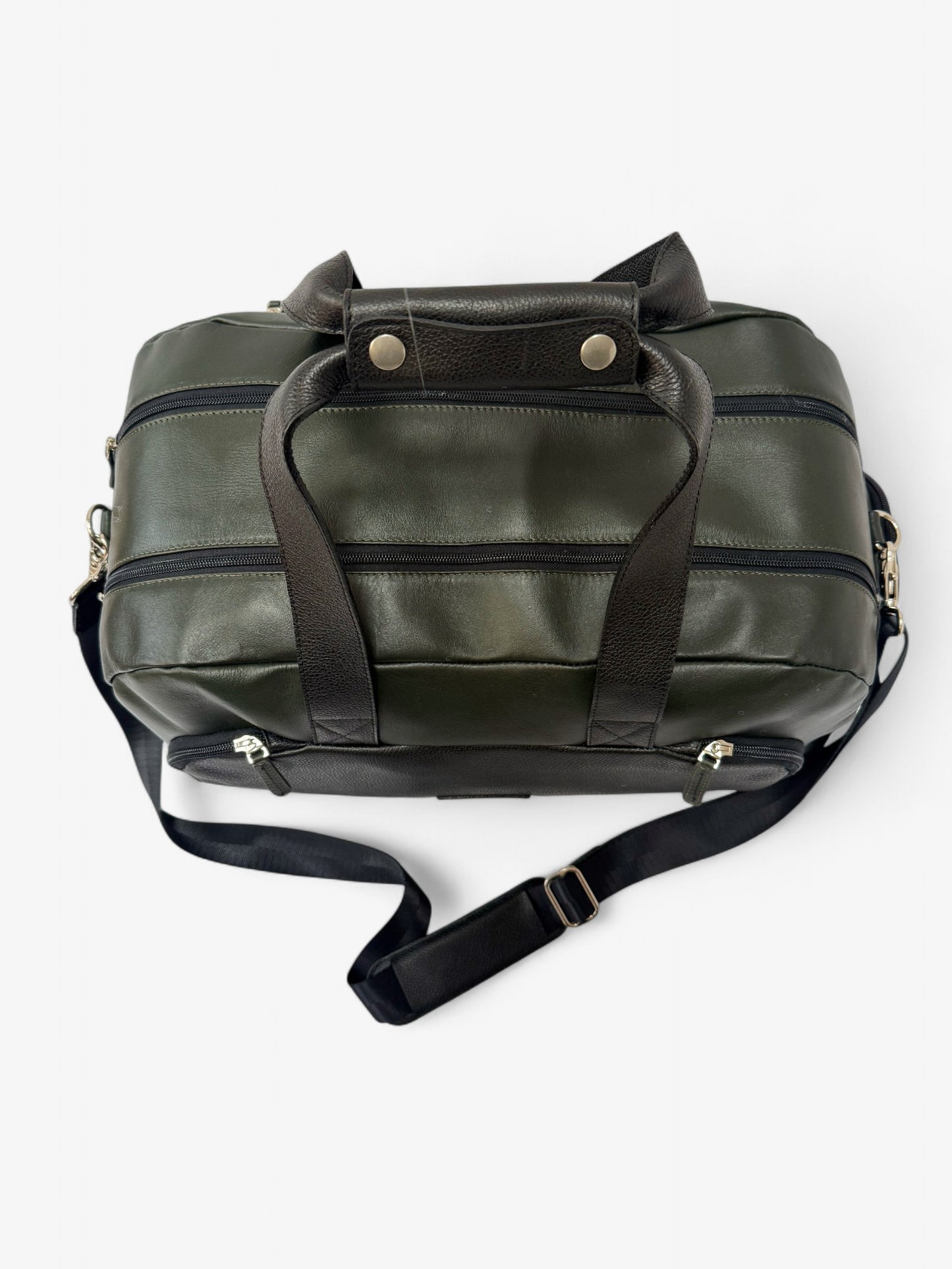 Tapia Duffle Bag - Cuero verde & negro - Diseñada para Padel