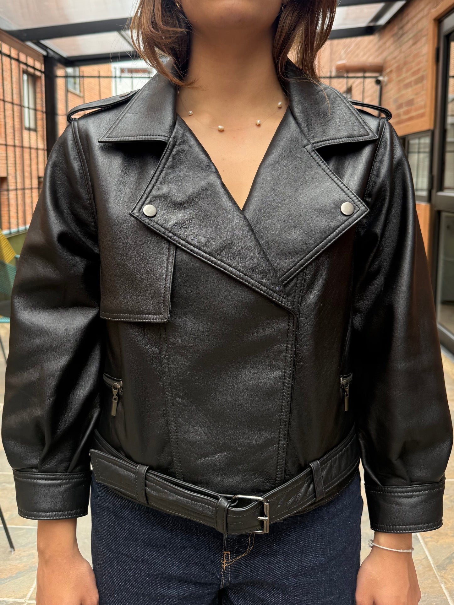Chaqueta Sevilla - Cuero Negra