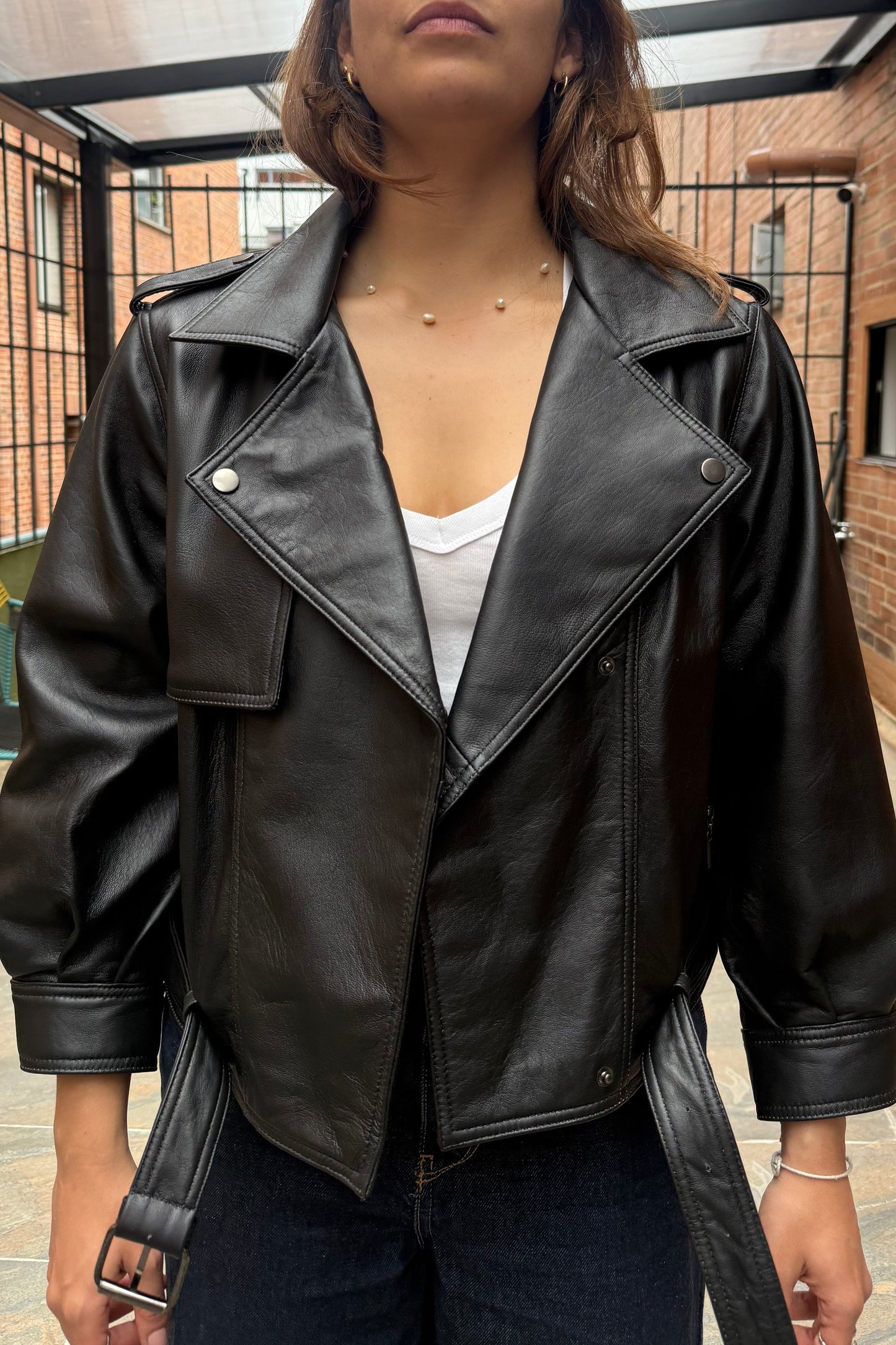Chaqueta Sevilla - Cuero Negra
