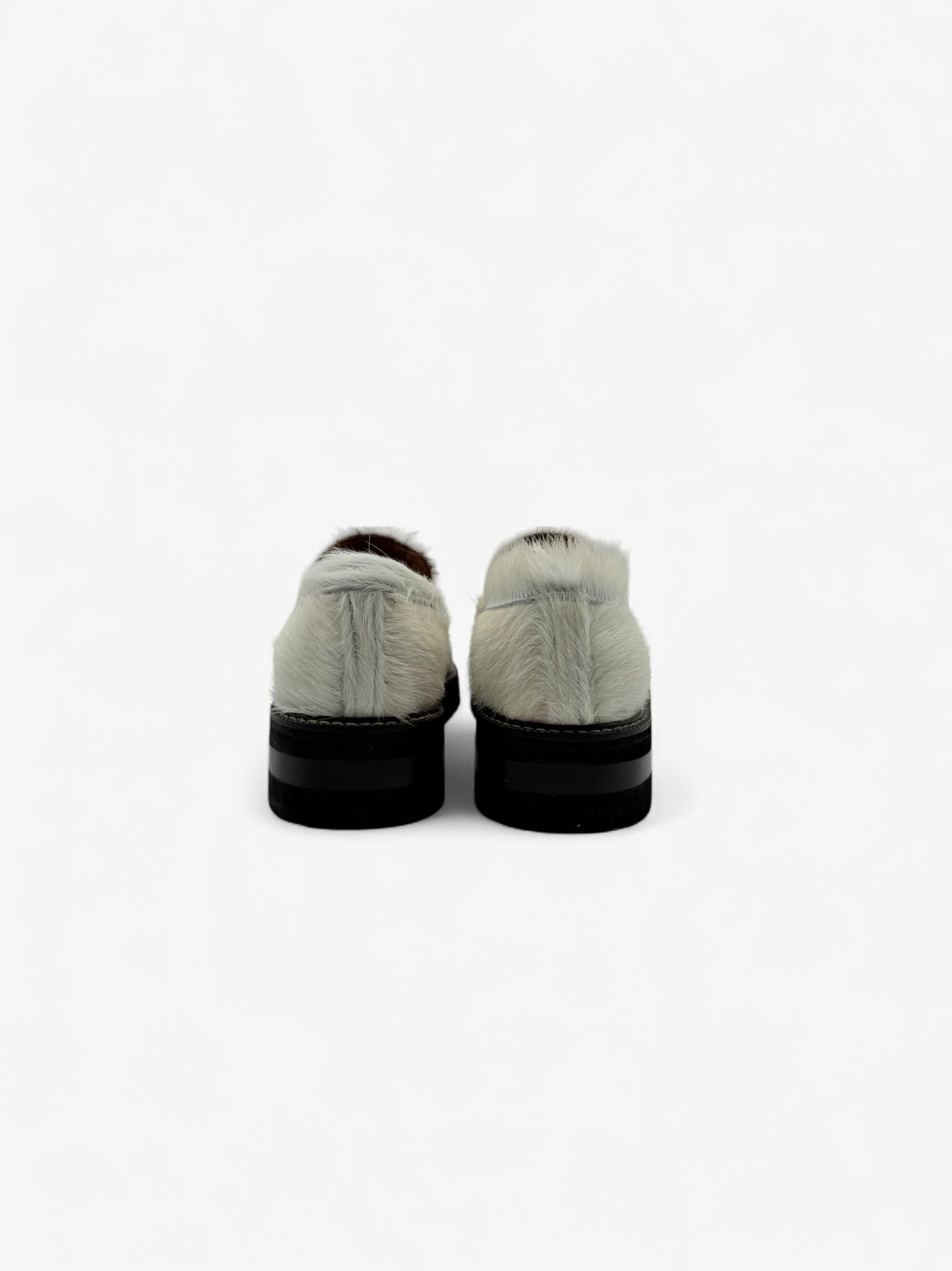 Penny Loafer Chunky - Pelo Vaca Blanco