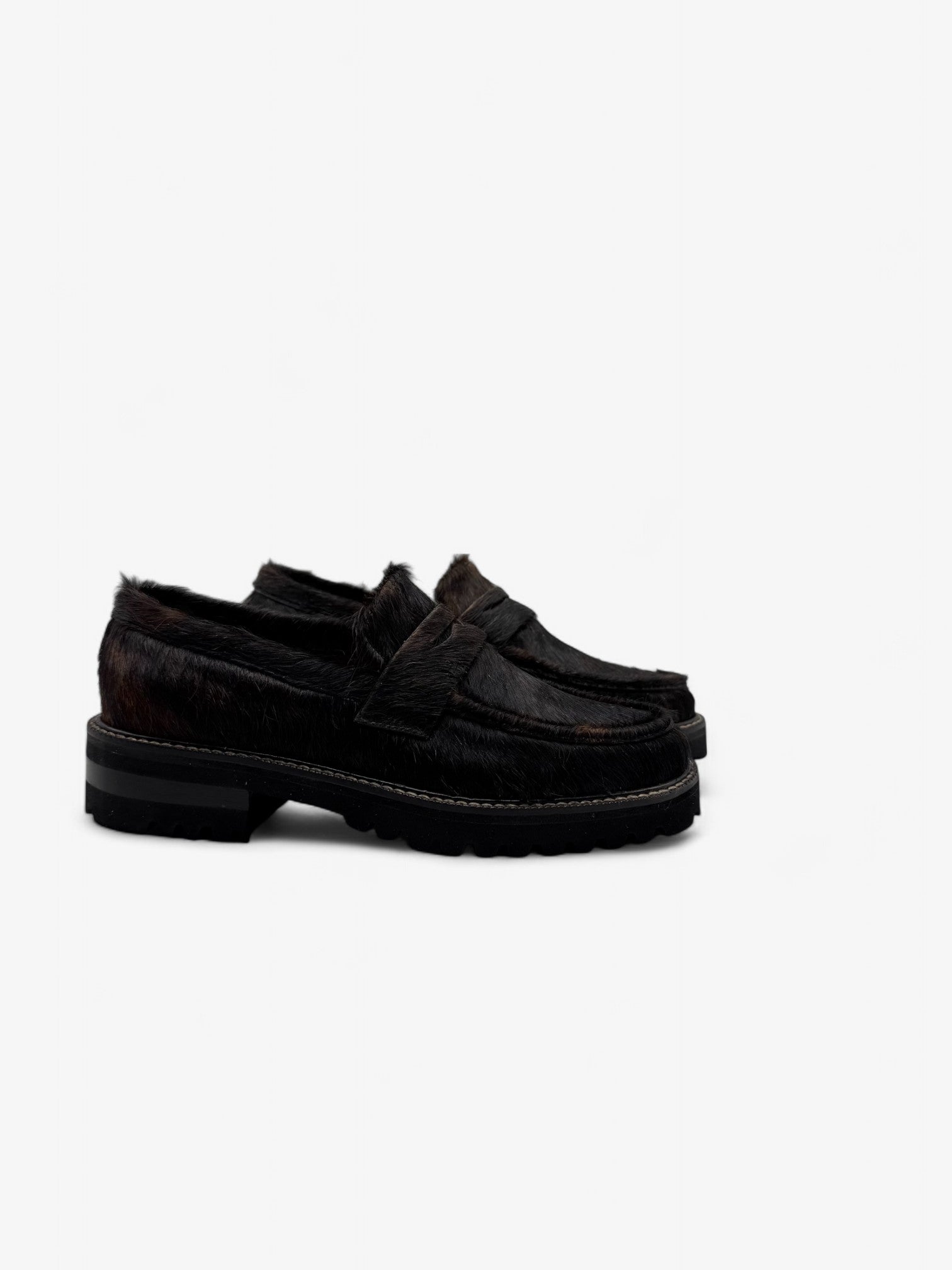 Penny Loafer Chunky - Pelo Vaca Café