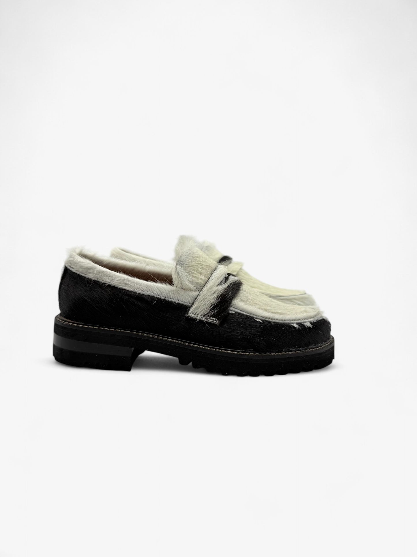 Penny Loafer Chunky - Pelo Vaca Combinado