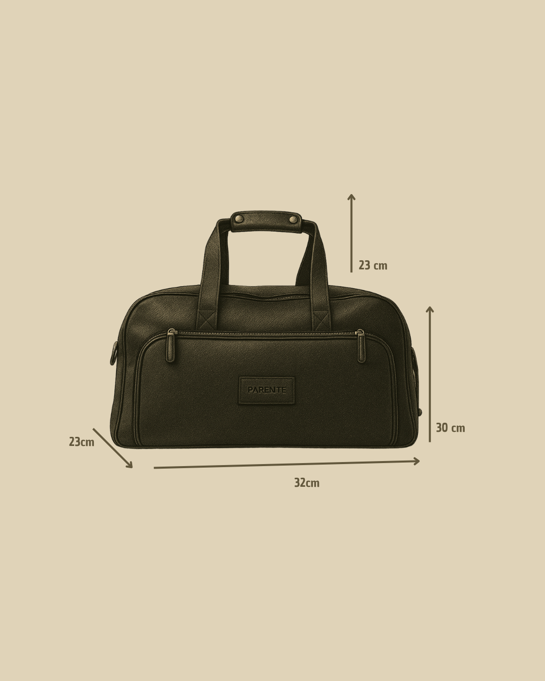 Tapia Duffle Bag - Cuero verde & negro - Diseñada para Padel