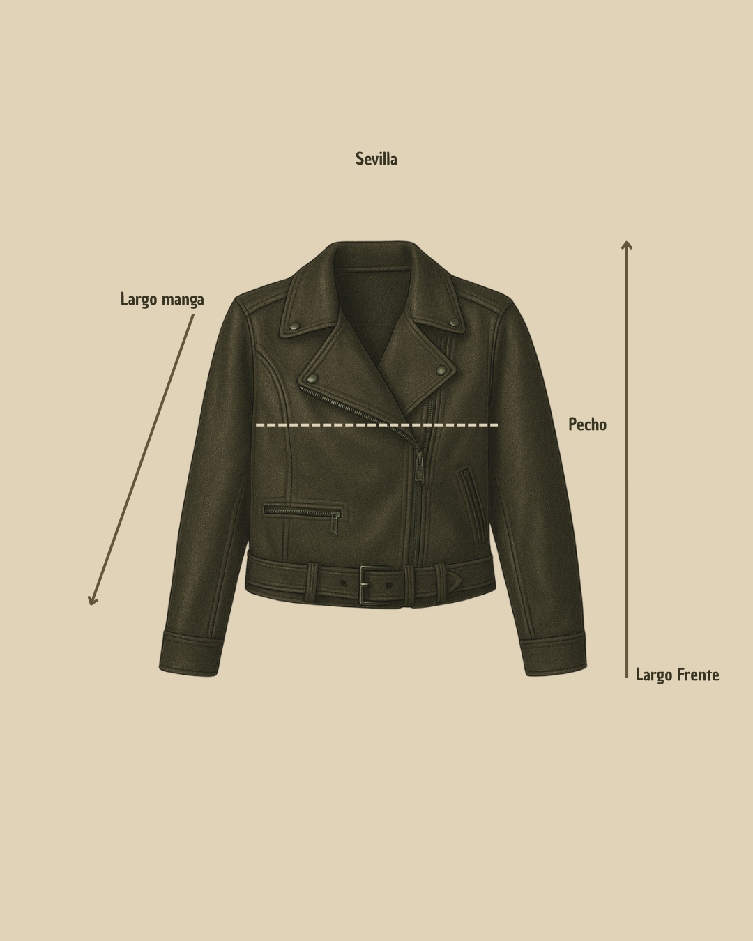 Chaqueta Sevilla - Cuero Negra