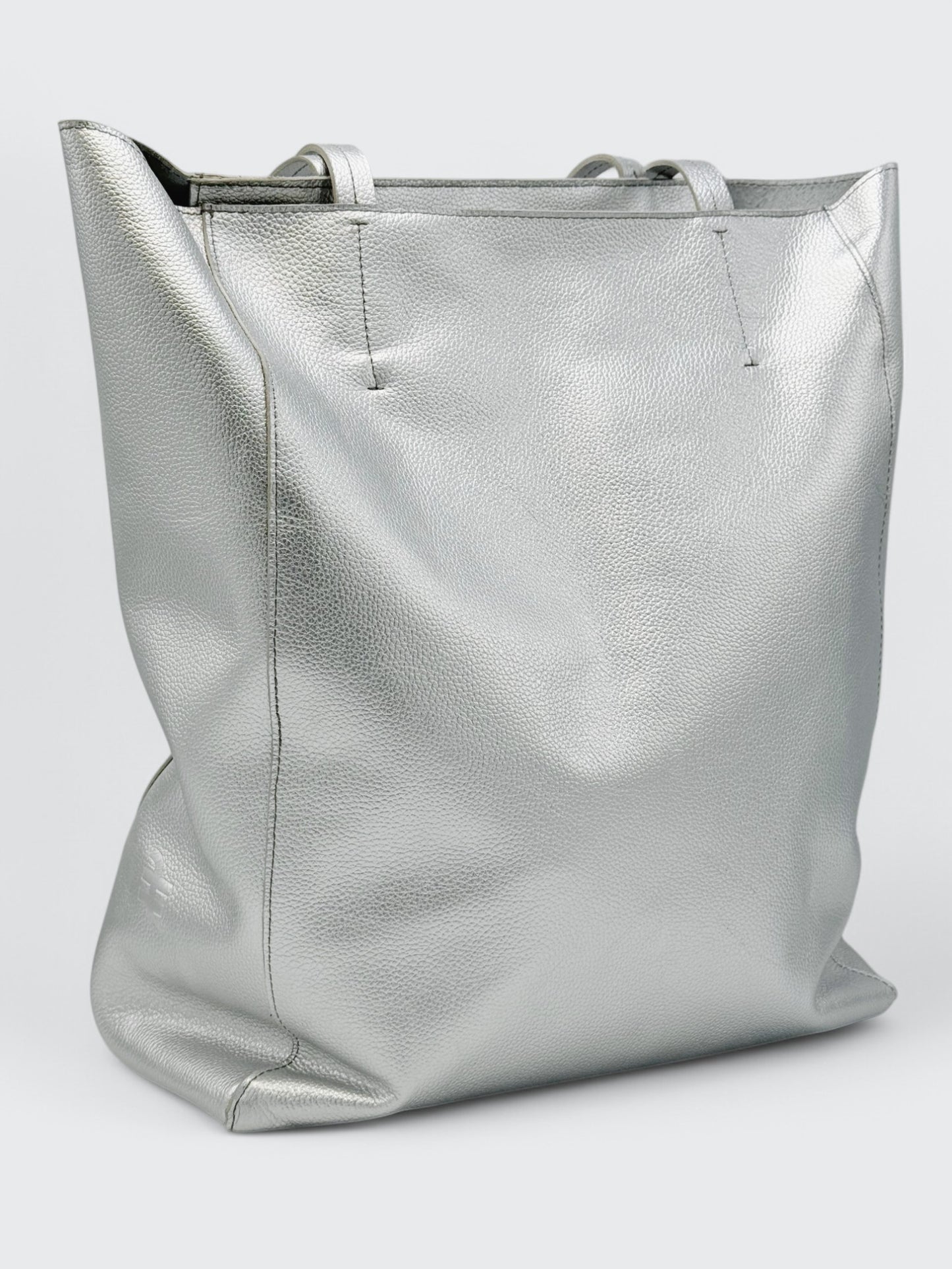 Cartera Shopping Plateado