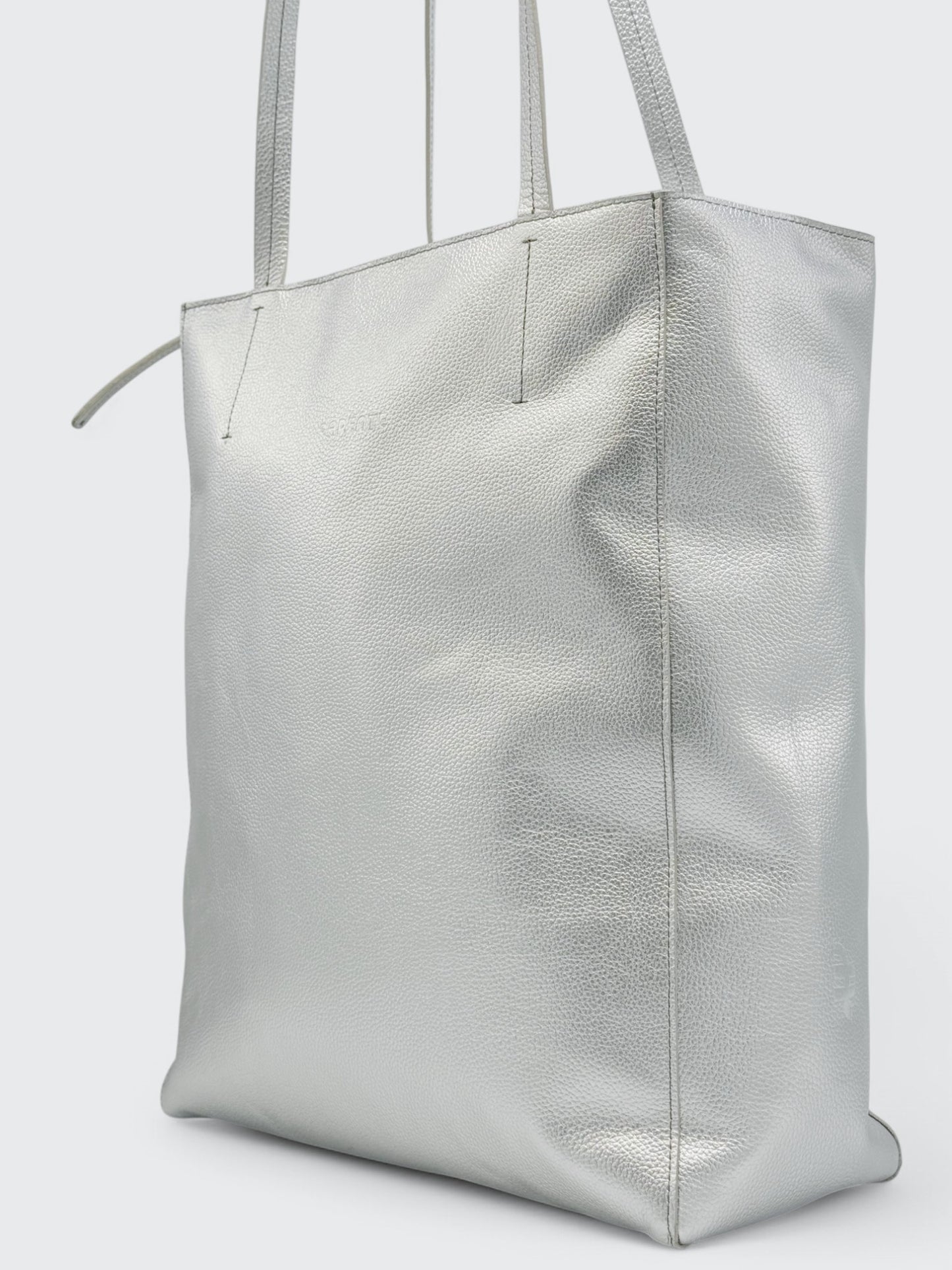 Cartera Shopping Plateado