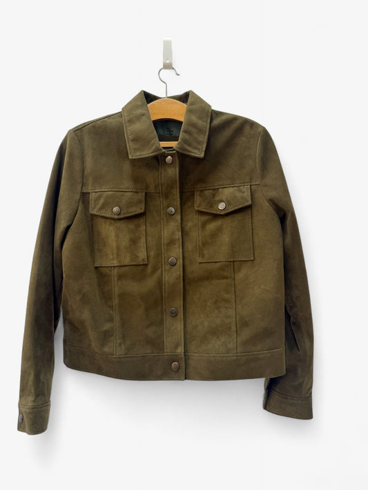 Chaqueta Italia - Gamuza Verde Oliva