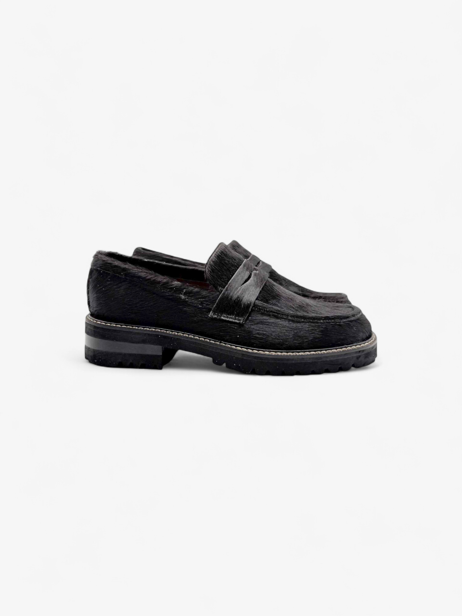 Penny Loafer Chunky - Pelo Vaca Café