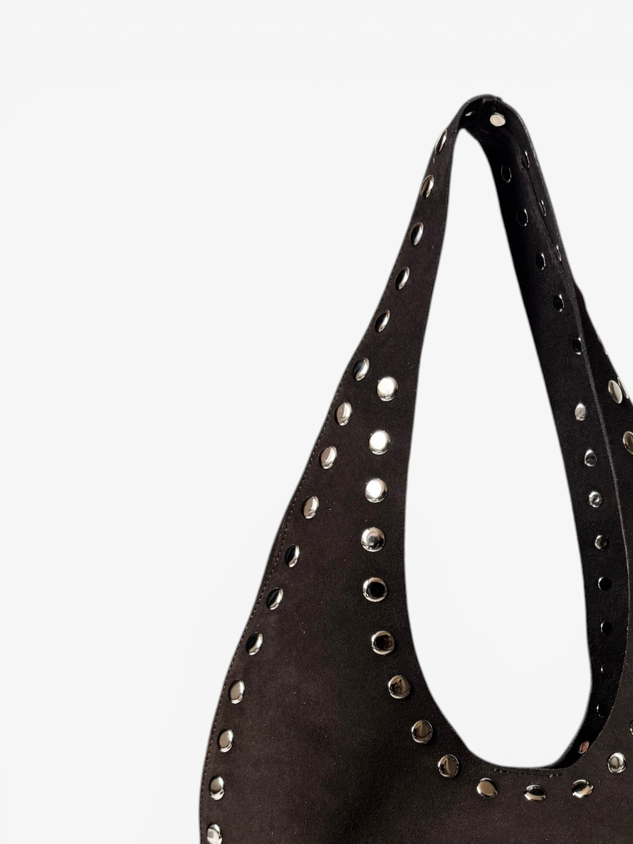 RAW STUD BAG - CHOCOLATE