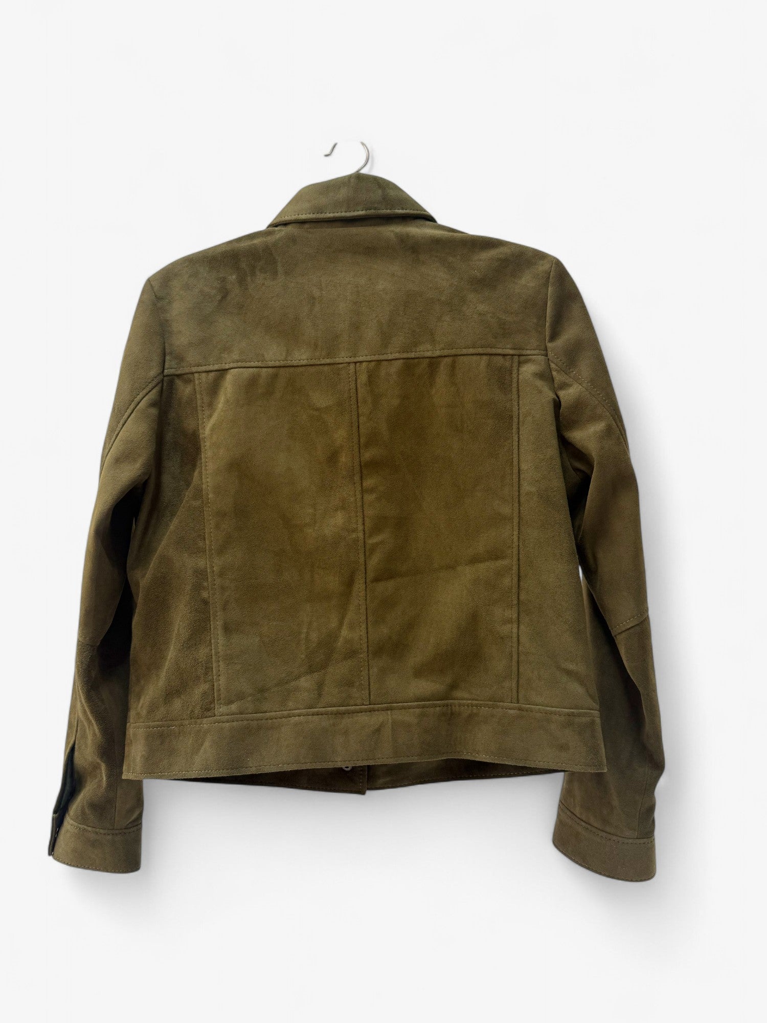 Chaqueta Italia - Gamuza Verde Oliva
