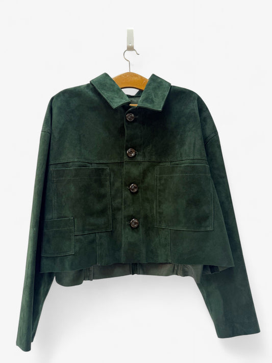 Chaqueta Petra - Gamuza Verde Botella