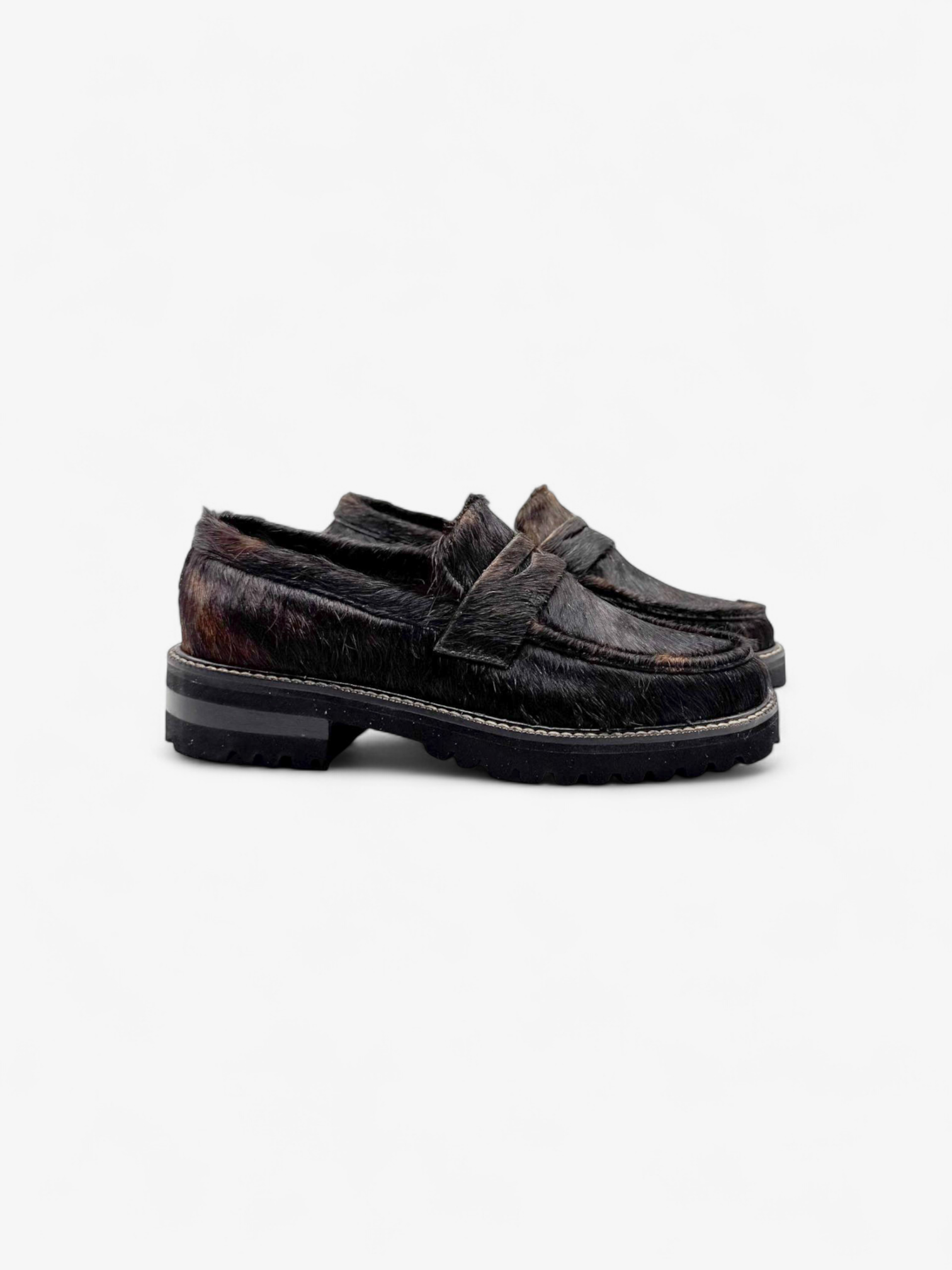 Penny Loafer Chunky - Pelo Vaca Café