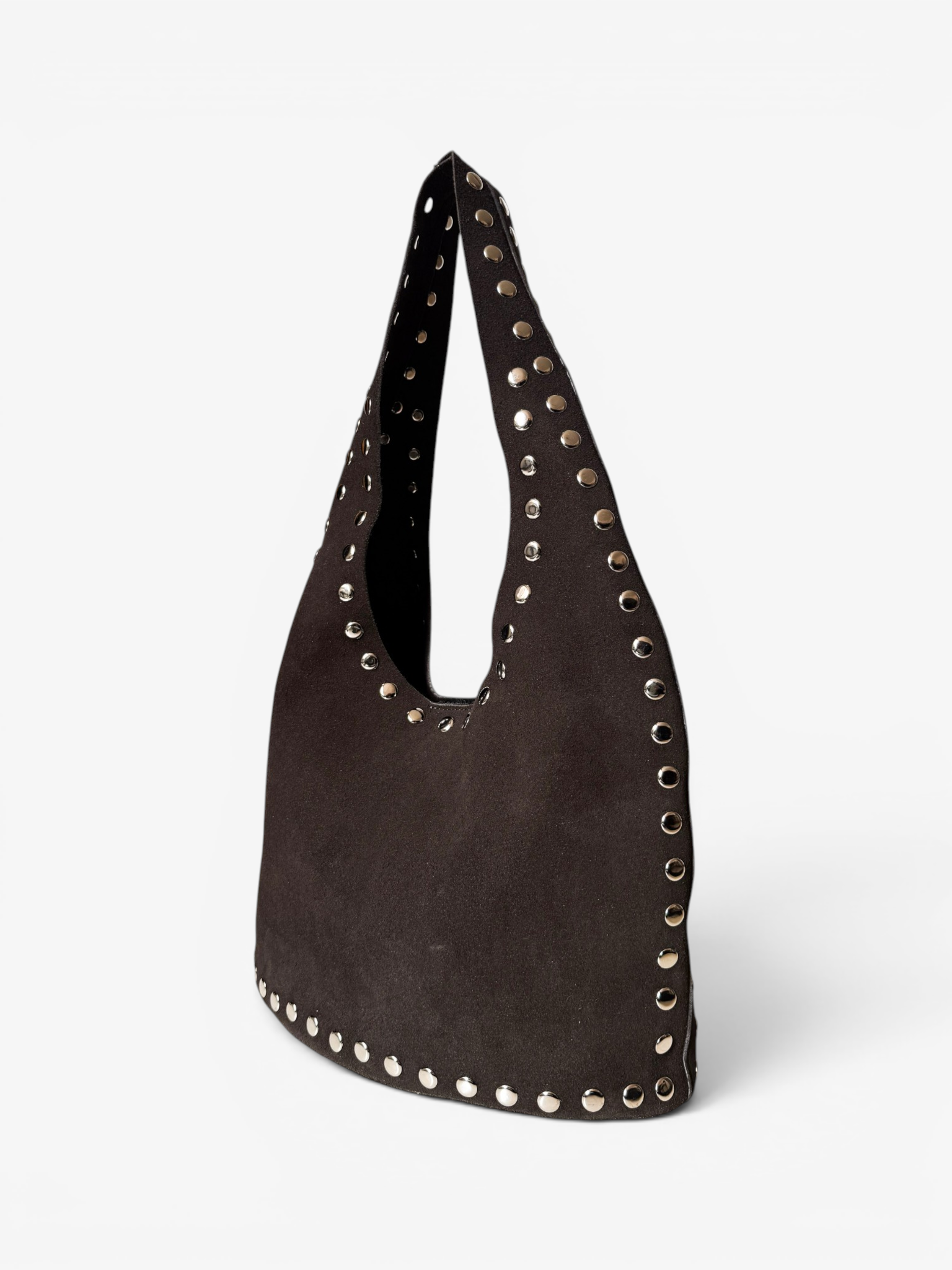 RAW STUD BAG - CHOCOLATE