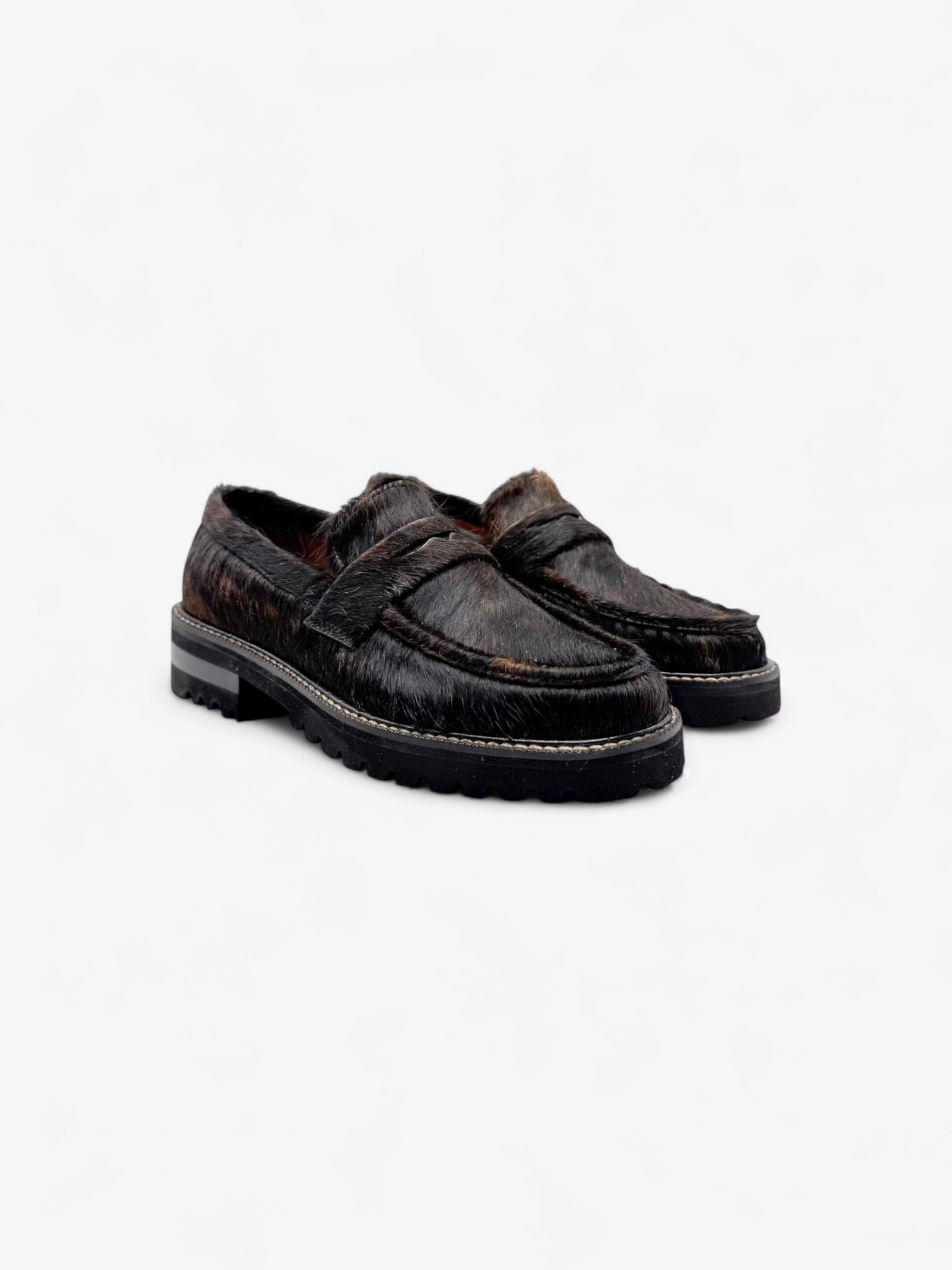 Penny Loafer Chunky - Pelo Vaca Café