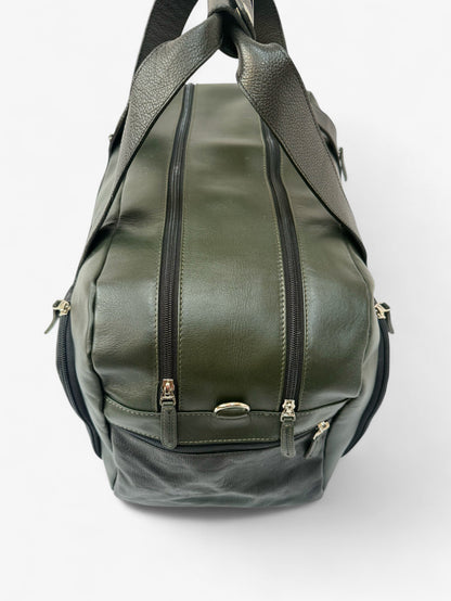 Tapia Duffle Bag - Cuero verde & negro - Diseñada para Padel