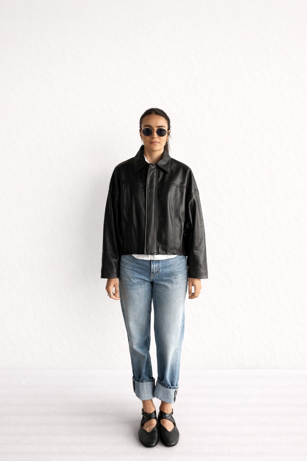 THE SIGNATURE -BLACK LEATHER - JACKET