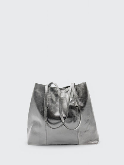 Dual Bag Gris Oscuro Metalizada