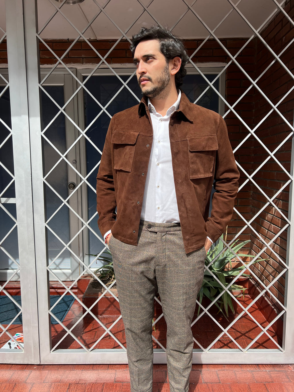 Austin Jacket - Por pedido Gamuza Moka