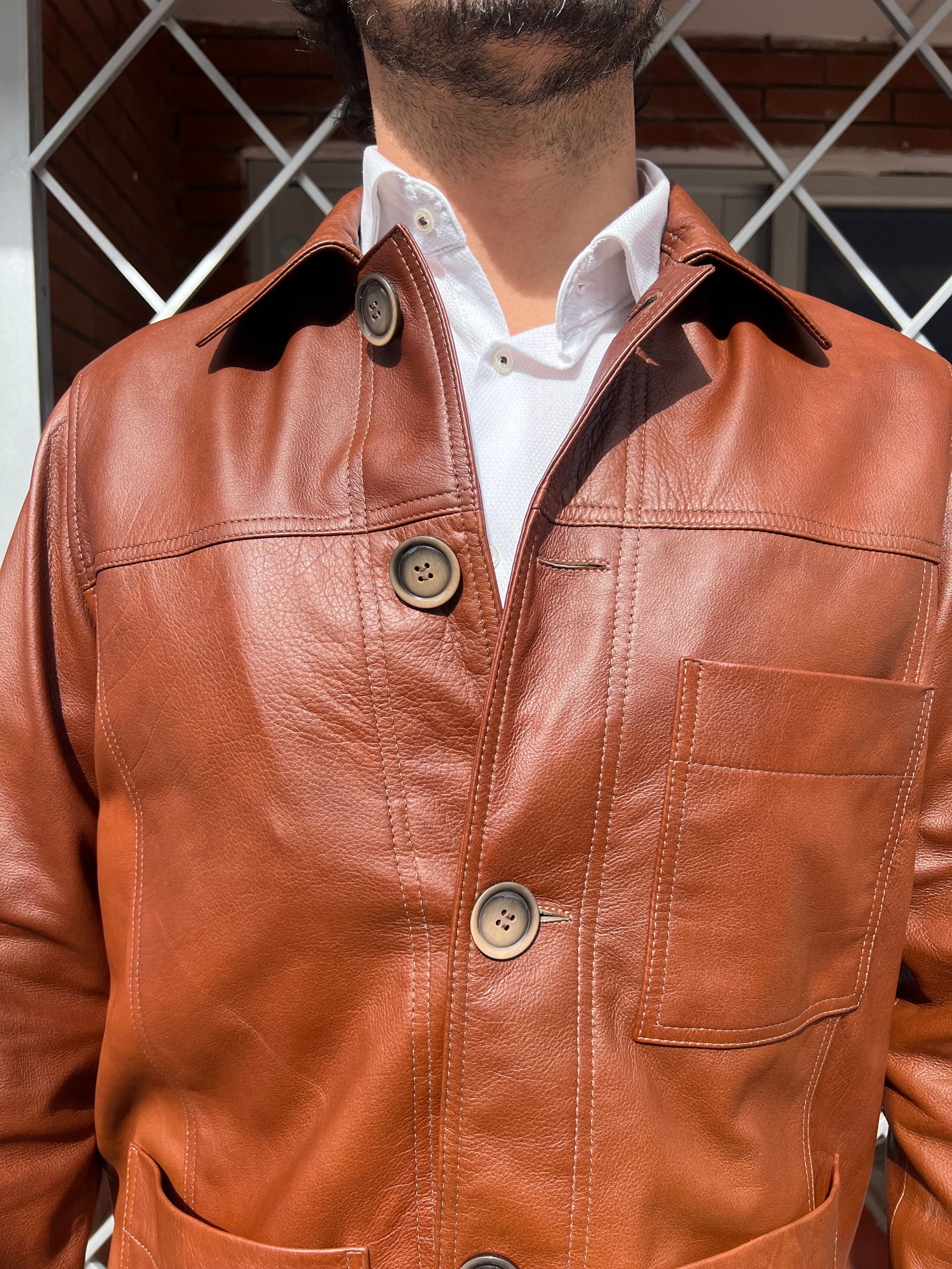 Worker Jacket - Cuero Miel