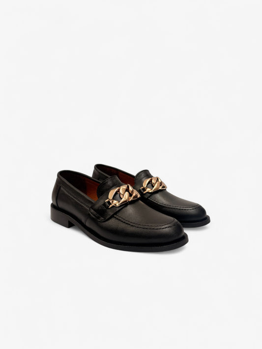 Loafers Negros con Hebilla