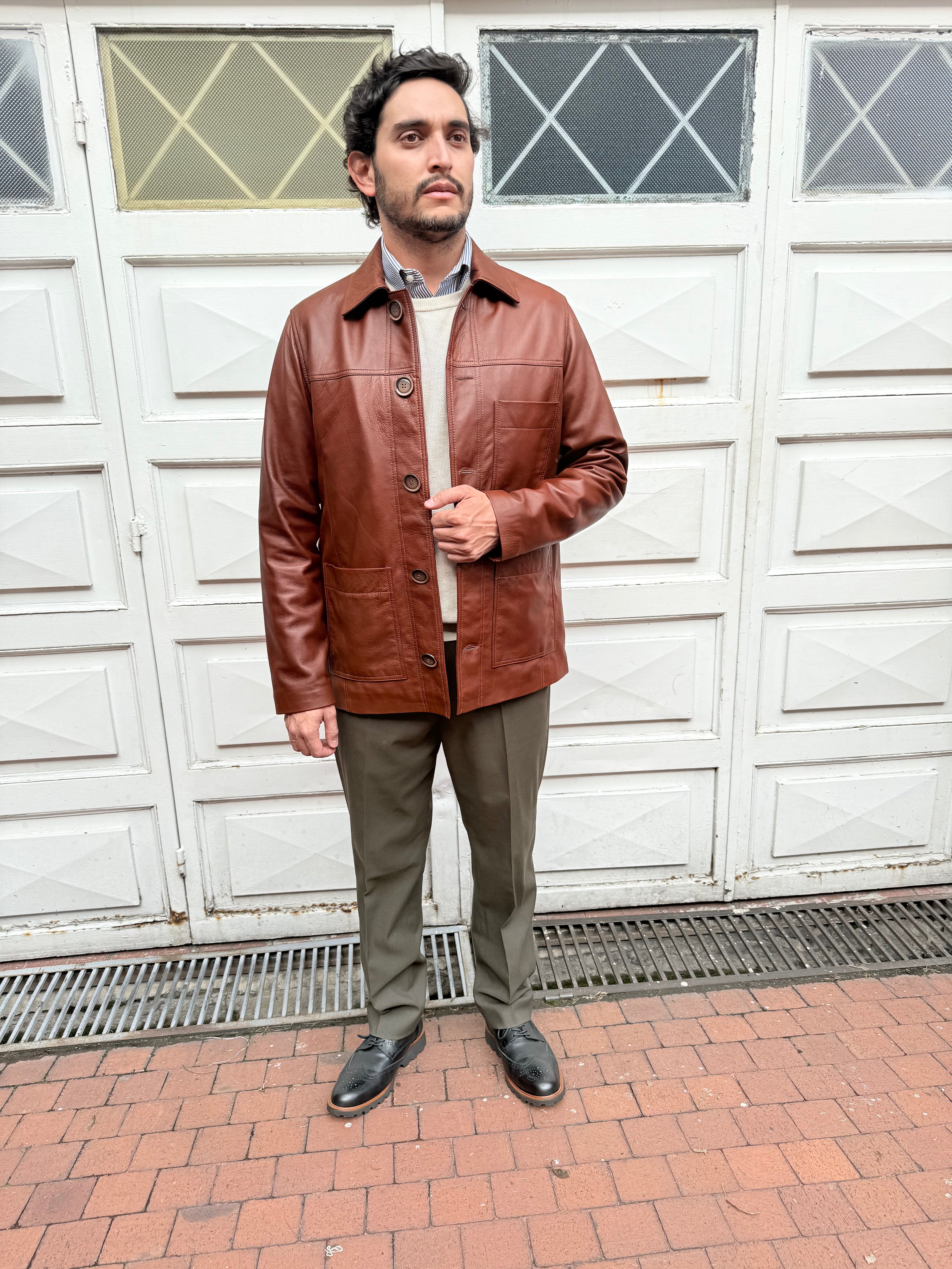 Worker Jacket - Cuero Miel