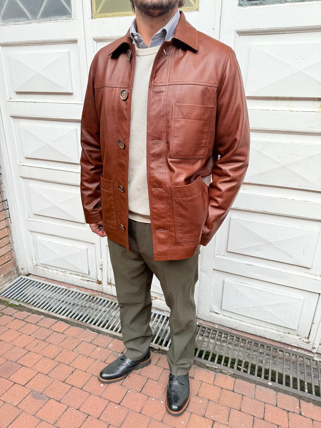 Worker Jacket - Cuero Miel