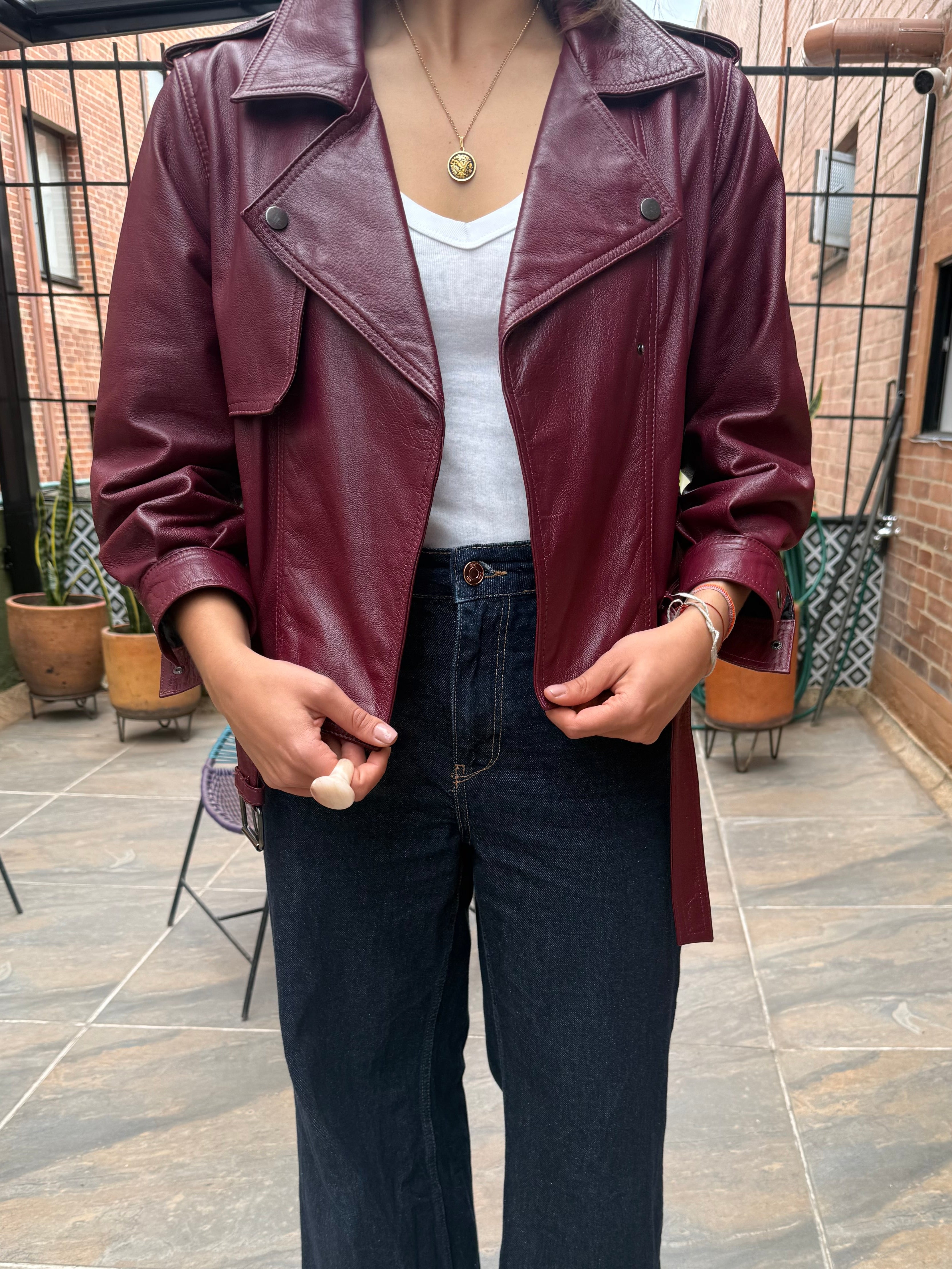 Chaqueta Sevilla - Cuero Granate