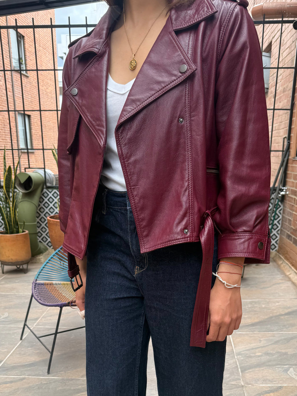 Chaqueta Sevilla - Cuero Granate