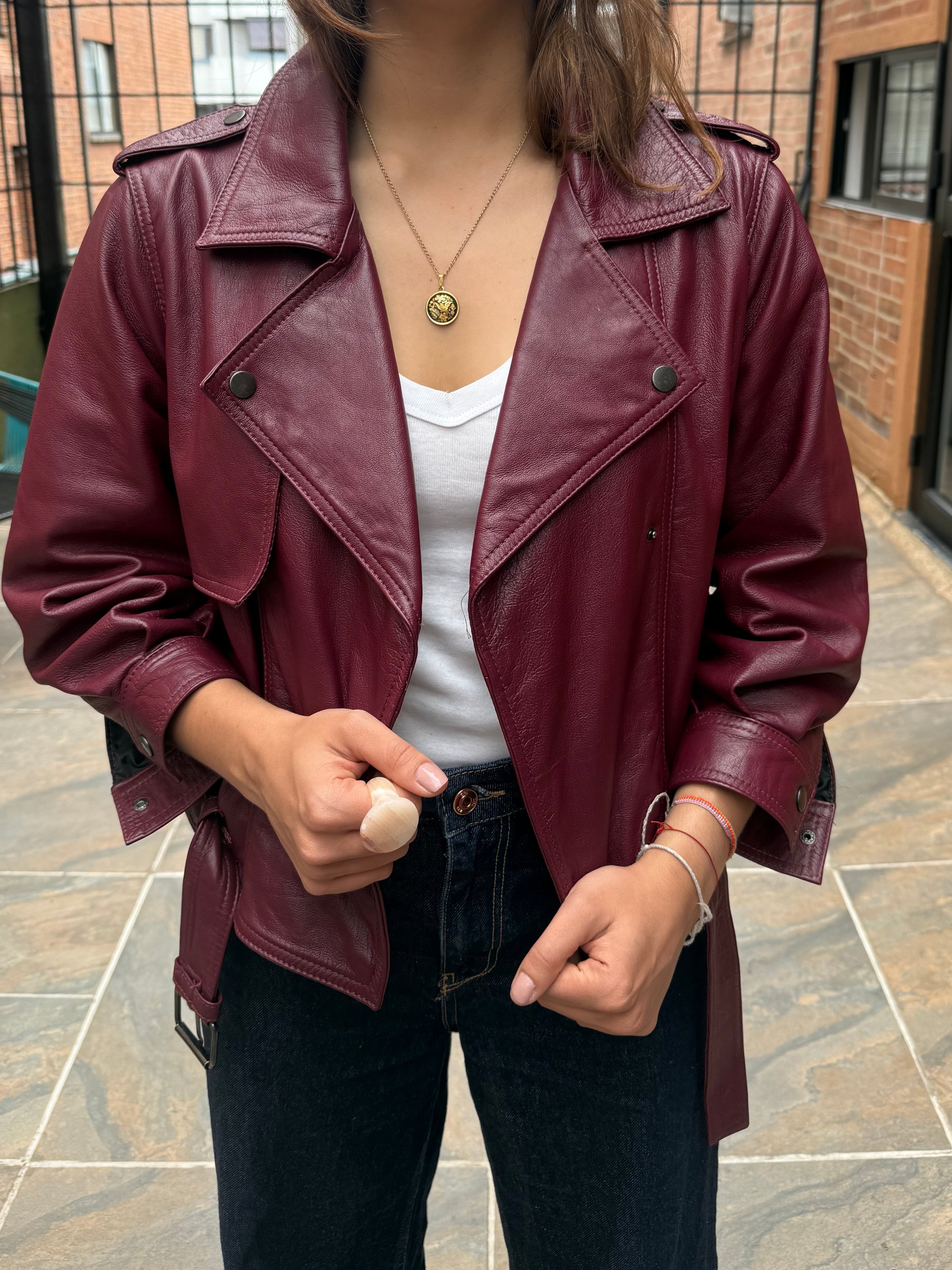 Chaqueta Sevilla - Cuero Granate