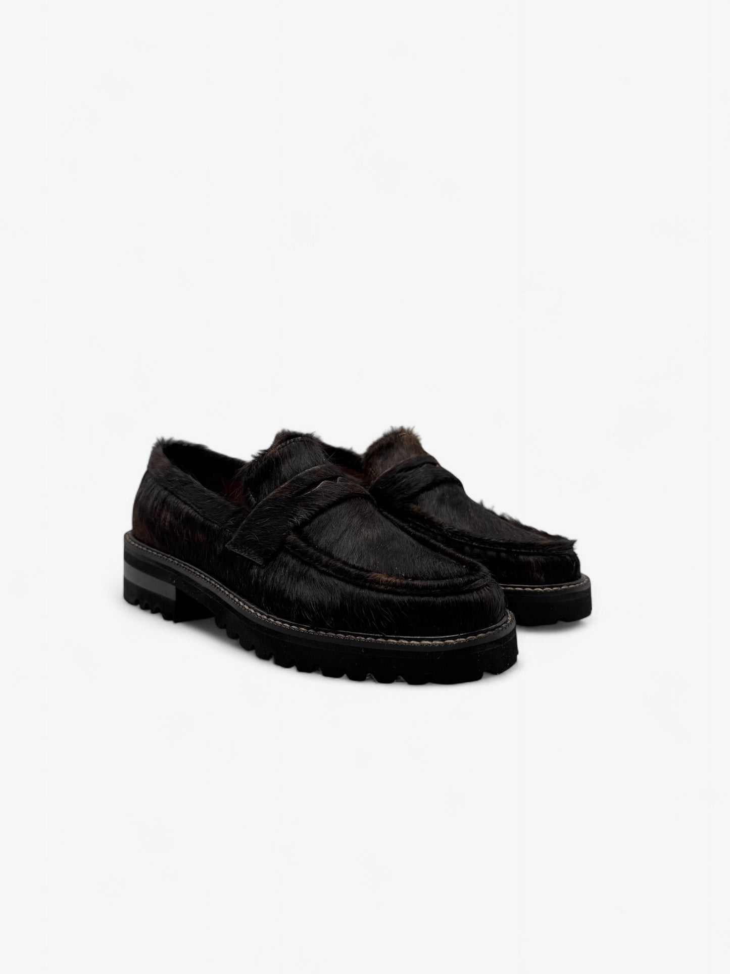 Penny Loafer Chunky - Pelo Vaca Café