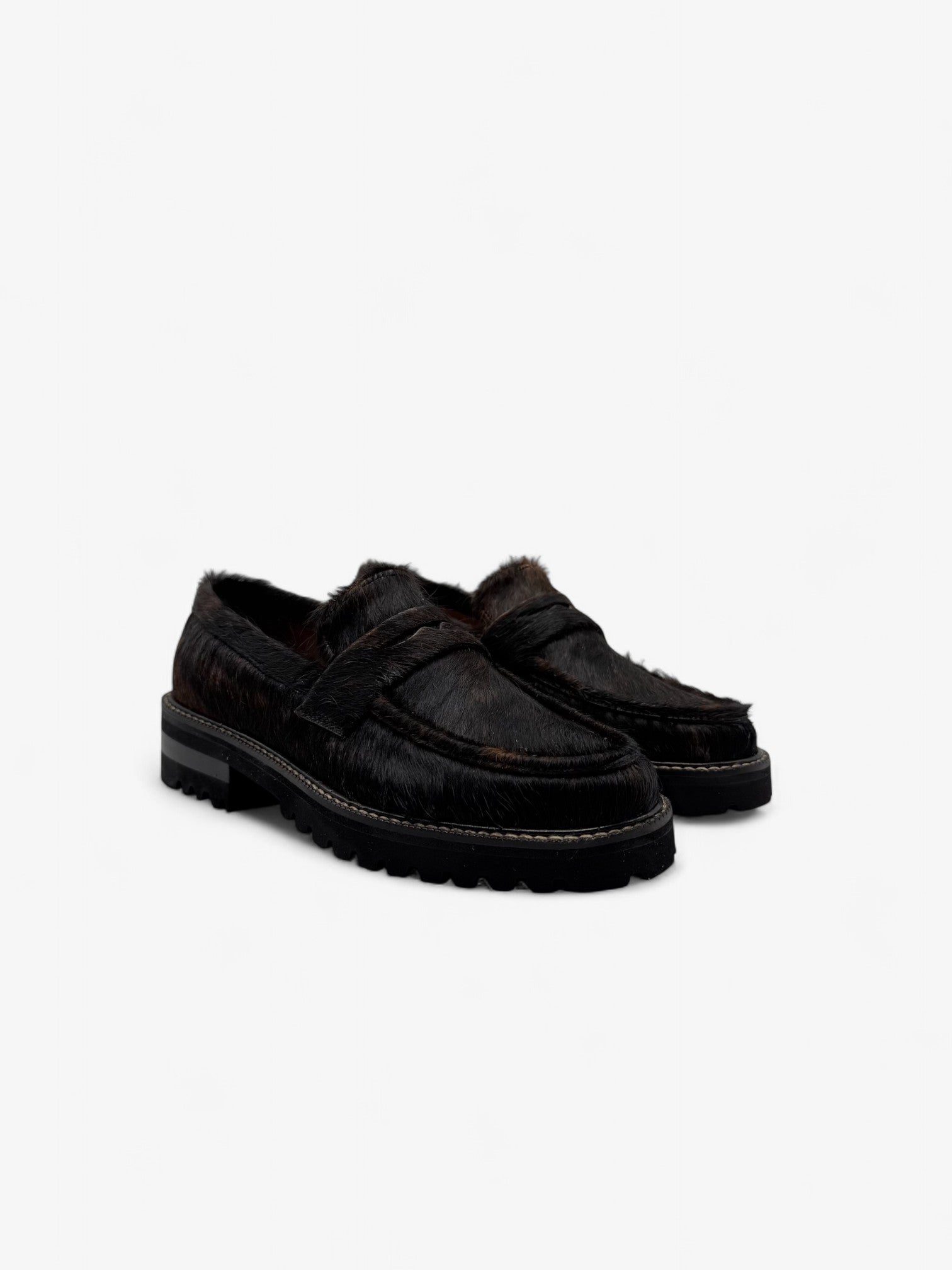 Penny Loafer Chunky - Pelo Vaca Café