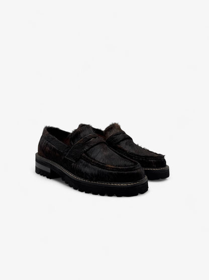 Penny Loafer Chunky - Pelo Vaca Café