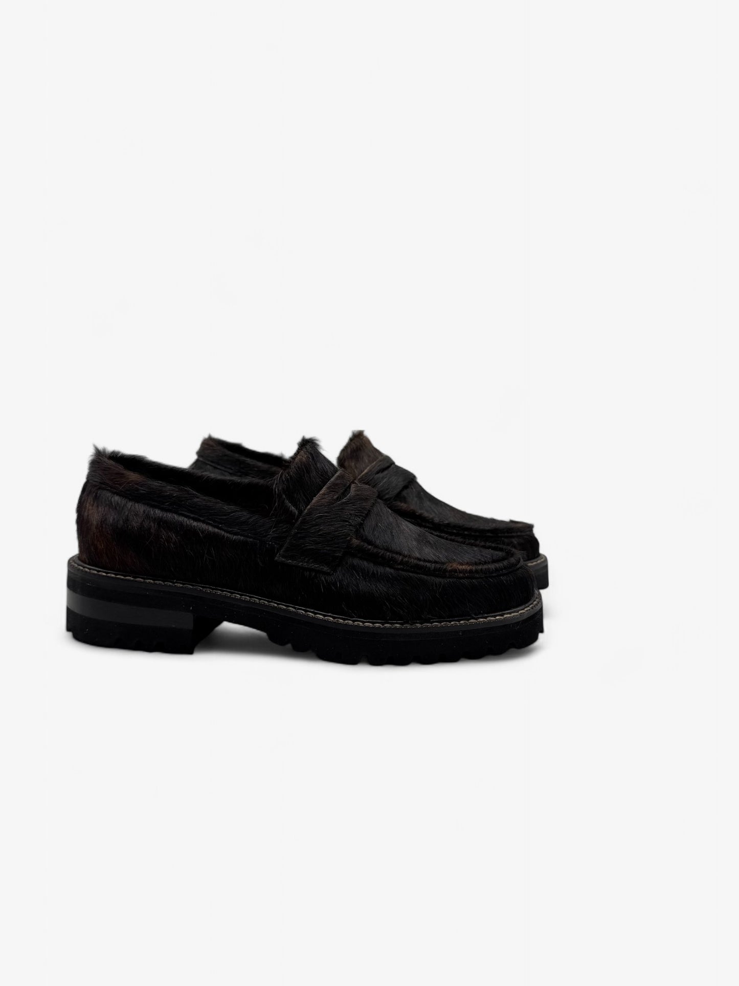 Penny Loafer Chunky - Pelo Vaca Café