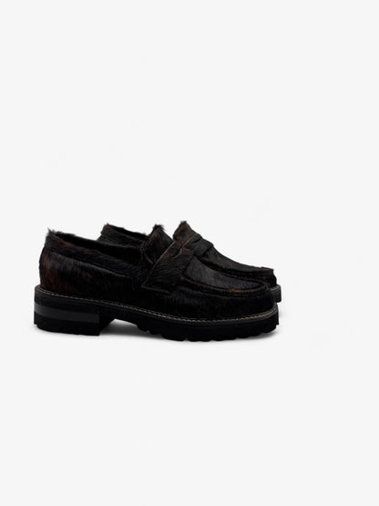 Penny Loafer Chunky - Pelo Vaca Café