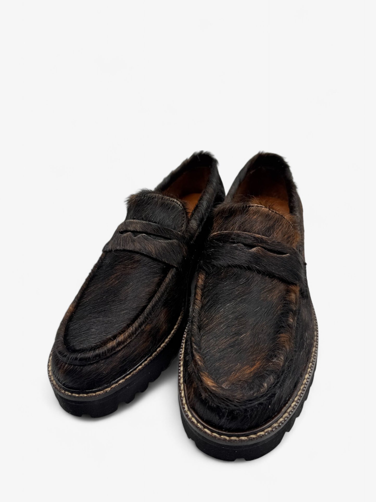 Penny Loafer Chunky - Pelo Vaca Café
