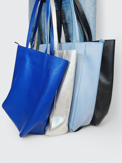 Cartera Shopping Azul Bebe