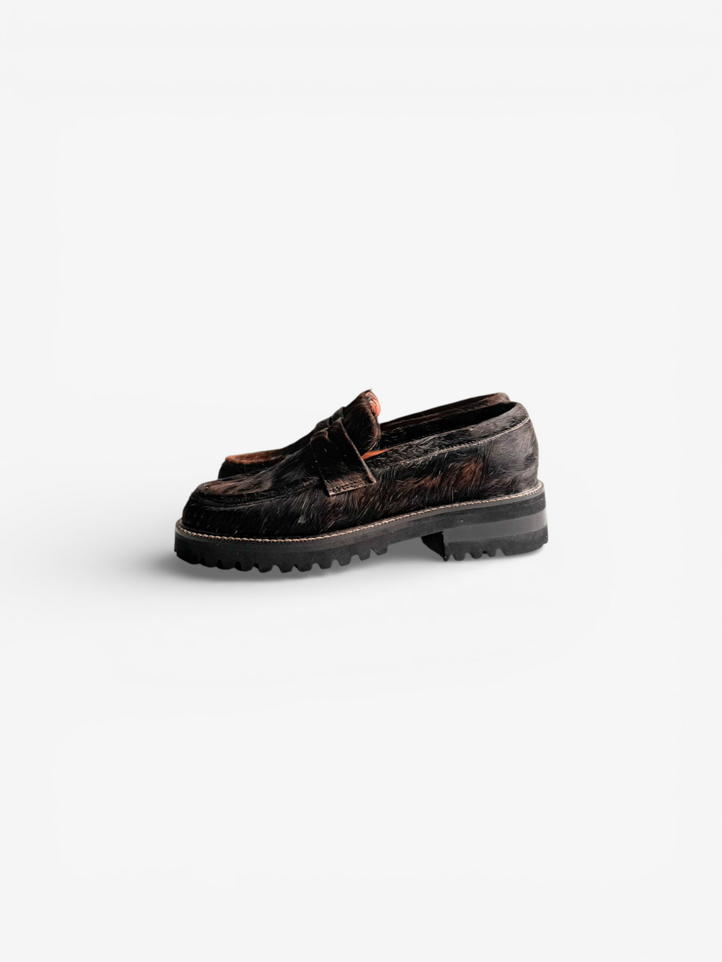 Penny Loafer Chunky - Pelo Vaca Café