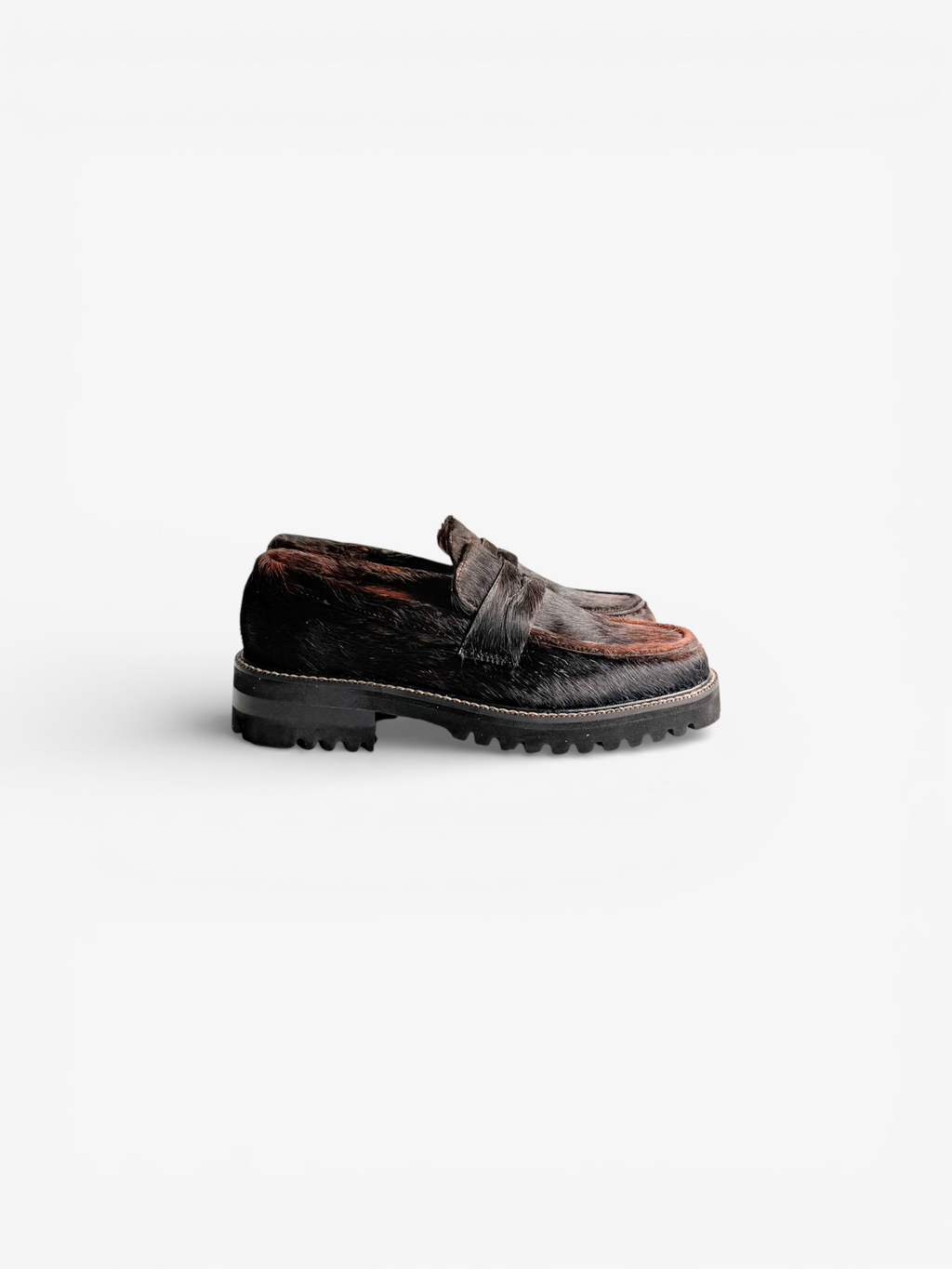Penny Loafer Chunky - Pelo Vaca Café