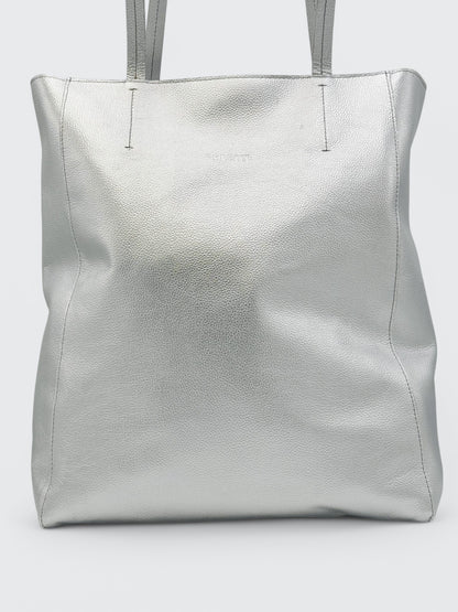 Cartera Shopping Plateado