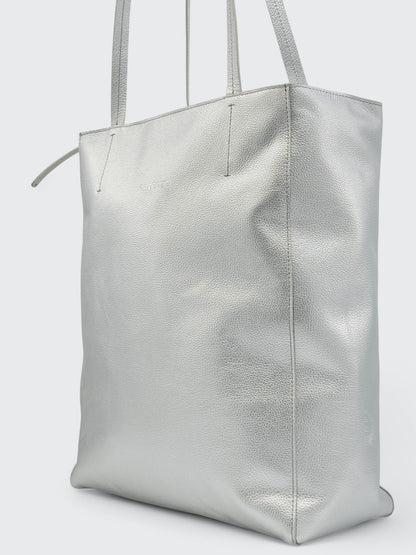 Cartera Shopping Plateado